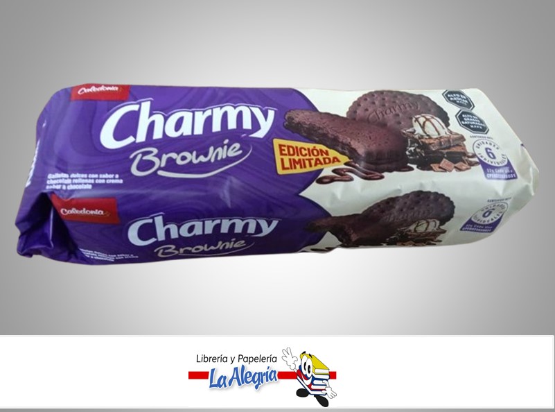 GALLETA CHARMY BROWNIE PAQ 6 UND MARCA CALEDONIA