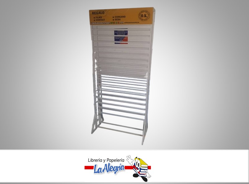 EXHIBIDOR PAPEL CONTACT/REGALO 77X40X200CM PRODIMAR