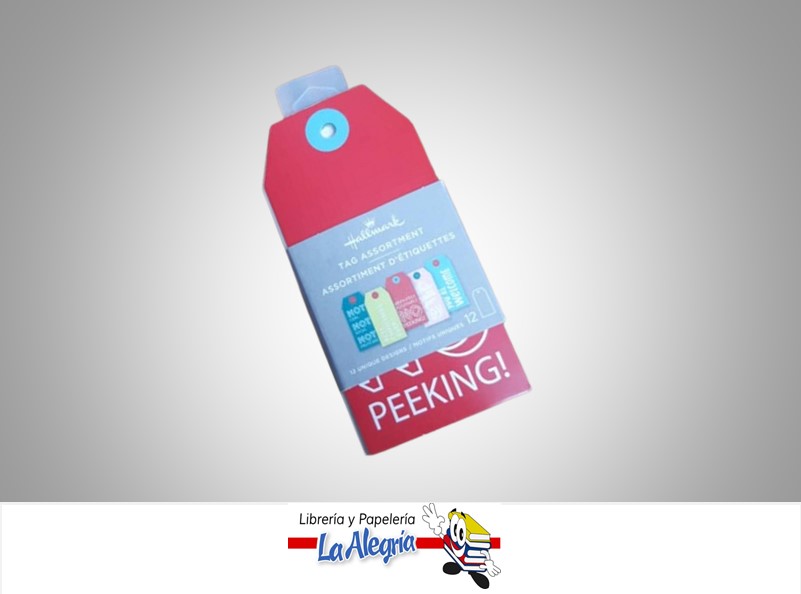 INDENTIFICADOR DE REGALOS DE NAVIDAD 13CM PAQX12 MARCA HALLMARK