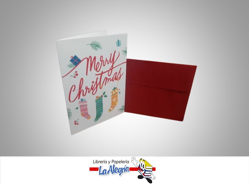 TARJETA DE REGALO CON VIDEO QR MERRY CHRISTMAS UND MARCA HALLMARK