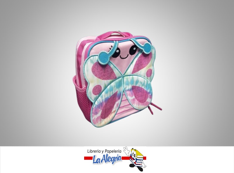 LONCHERA DE MARIPOSA ROSA PARA NIÑA UND MARCA NIKO IMPORT
