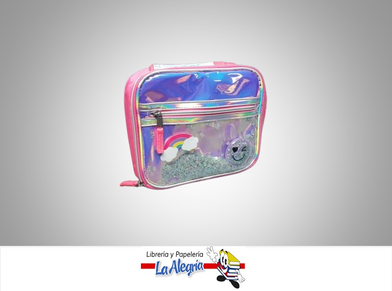 LONCHERA BOLSILLO DE CONFETI ROSA UND MARCA NIKO IMPORT