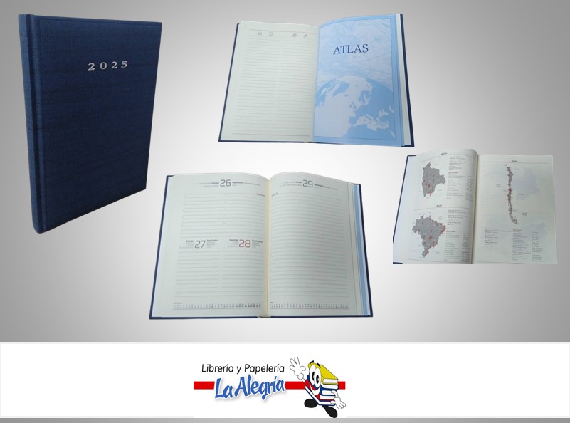 AGENDA 2025 DIARIA CORVARA AZUL D56 MARCA ARTESCO