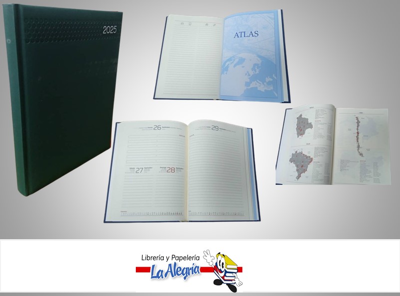 AGENDA 2025 DIARIA POSITANO VERDE C12 MARCA ARTESCO