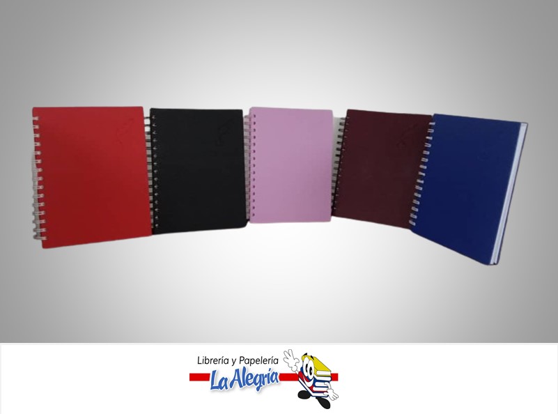 AGENDA BIDIARIA ANILLA SEMI CUERO COLORES VARIOS MARCA AGEVEN