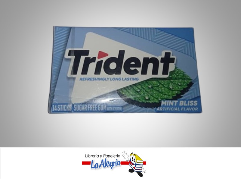 CHICLET TRIDENT 14 PZ MINT BLISS MARCA MONDELEZ