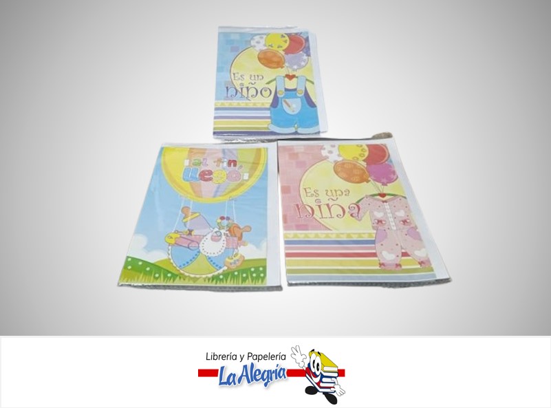 TARJETA DE REGALO BABY SHOWER 13X18 CM A1-BA020 MARCA TEKI