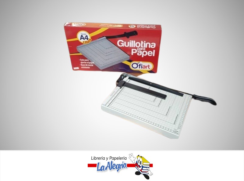 GUILLOTINA BASE DE METAL 12X10''A4 MARCA OFIART