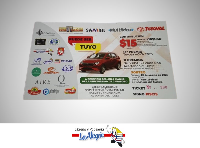 RIFA EGRE UC AMIGOS TOYOTA AGYA 2025