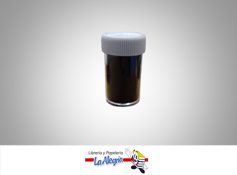 ESCARCHA FRASCO 10GR NEGRO UND MARCA CRISVI