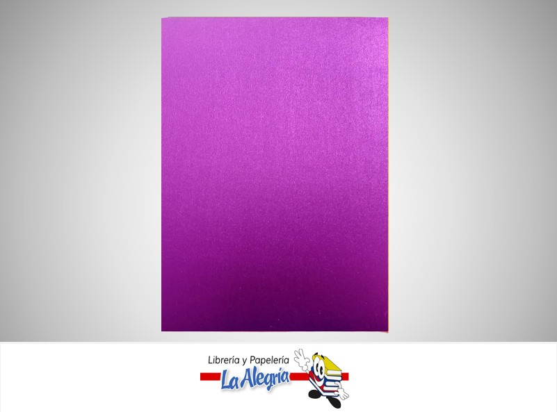 FOAMI METALIZADO CARTA MORADO UND MARCA S/M