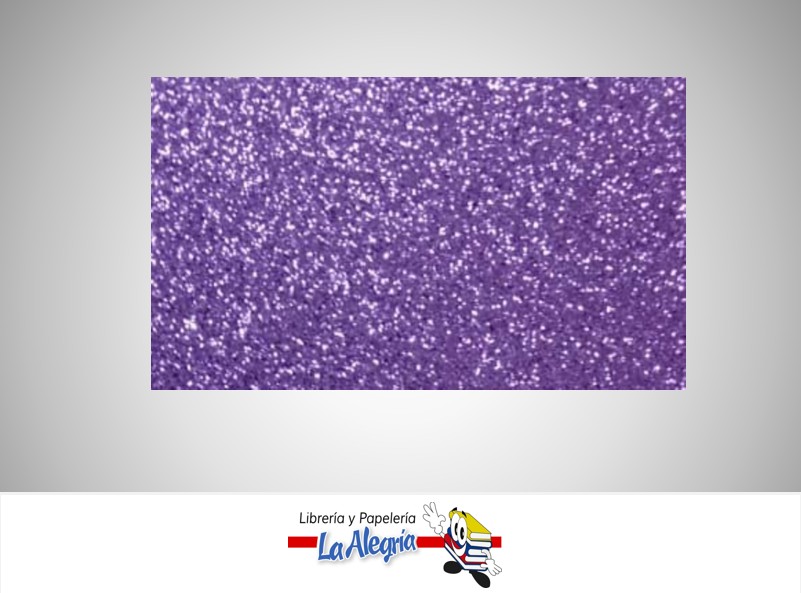 FOAMI ESCARCHADO 50X70CM LILA UND MARCA S/M