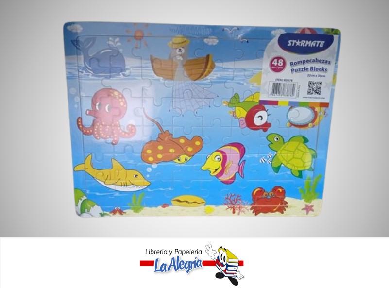 ROMPECABEZAS SURTIDOS 48 PZA 22X30CCM 83878 MARCA STARMATE