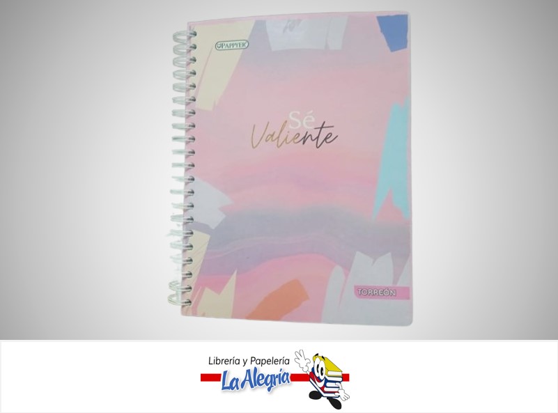 LIBRETA ESPIRAL 6 MATERIAS 1 LINEA 162 HOJAS PAPPYER MARCA TORREON