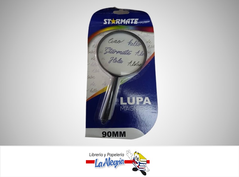 LUPA PLASTICA 90MM COLOR NEGRO STR-1198 MARCA STARMATE