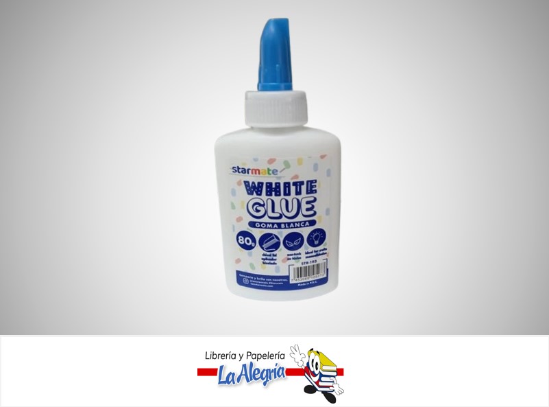 PEGA LIQUIDA BLANCA 80 GR STR-193 MARCA STARMATE
