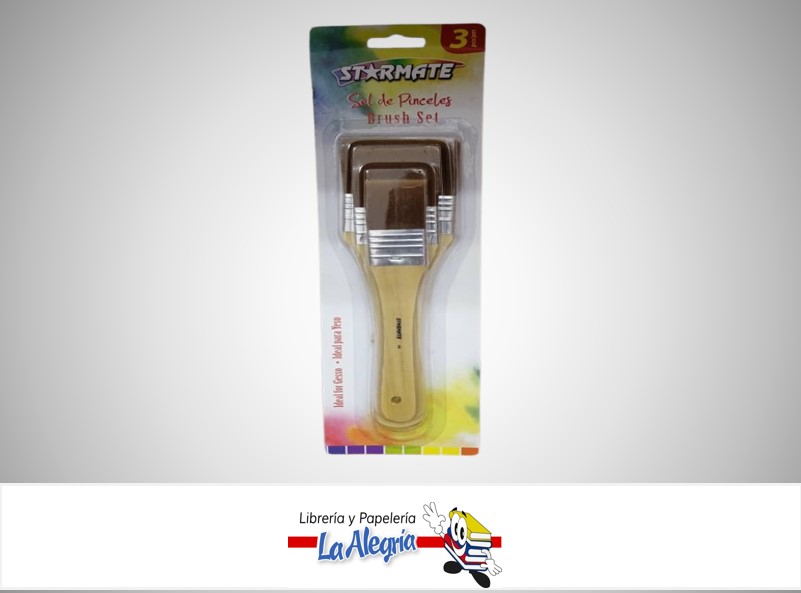 BROCHA PAQ 3PZA STR-2270 MARCA STARMATE