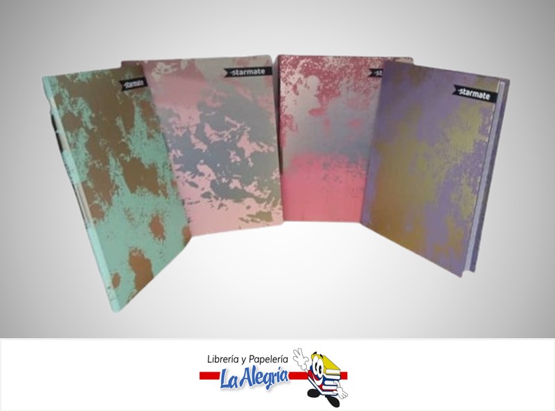 LIBRETA EMPASTADA 1 LINEA NIÑAS 190 MM X 240 MM 100 HOJAS STR-7127 MARCA STARMATE