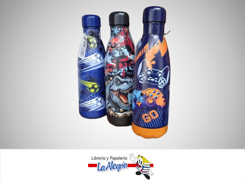 BOTELLA TERMICA DE METAL 500ML NIÑO STR-CK-1001 MARCA STARMATE