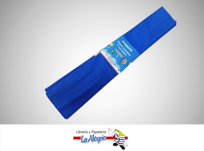 PAPEL CREPE 50X200 CM AZUL STR-CP-8007; UND MARCA STARMATE
