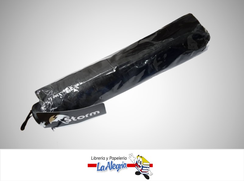 PARAGUAS DE CARTERA 170T UB-07-BK NEGRO MARCA STORM