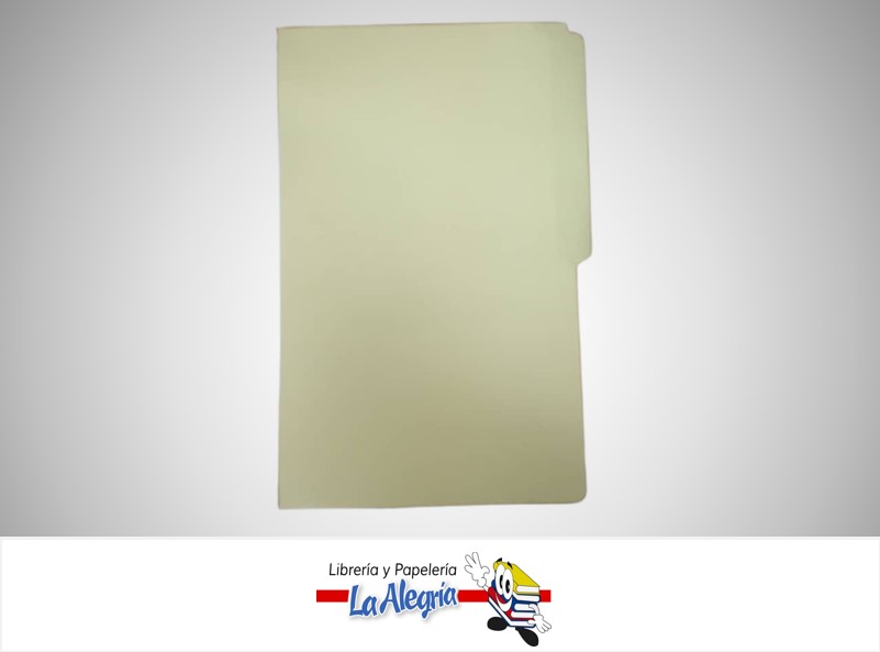 CARPETA MANILA OFICIO AMARILLO PASTEL MARCA S/M