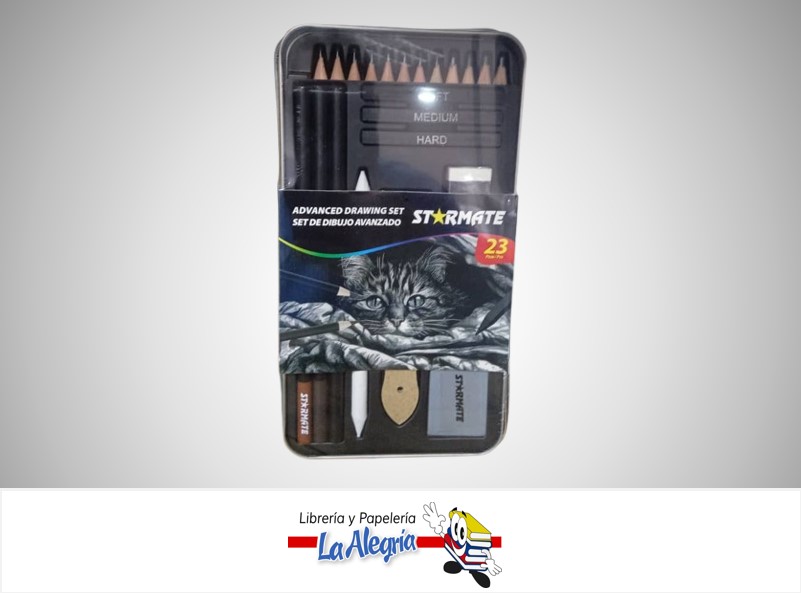 LAPIZ DE DIBUJO SET ARTISTICO PAQ. 23 UND MARCA STARMATE