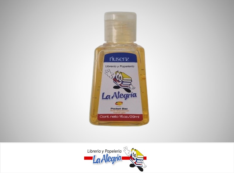 GEL ANTIBACTERIAL LA ALEGRIA 29 ML MANGO MARCA NUSENZ