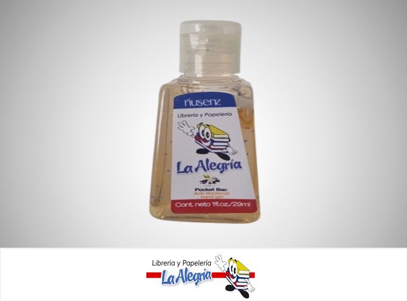 GEL ANTIBACTERIAL LA ALEGRIA 29 ML VAINILLA MARCA NUSENZ