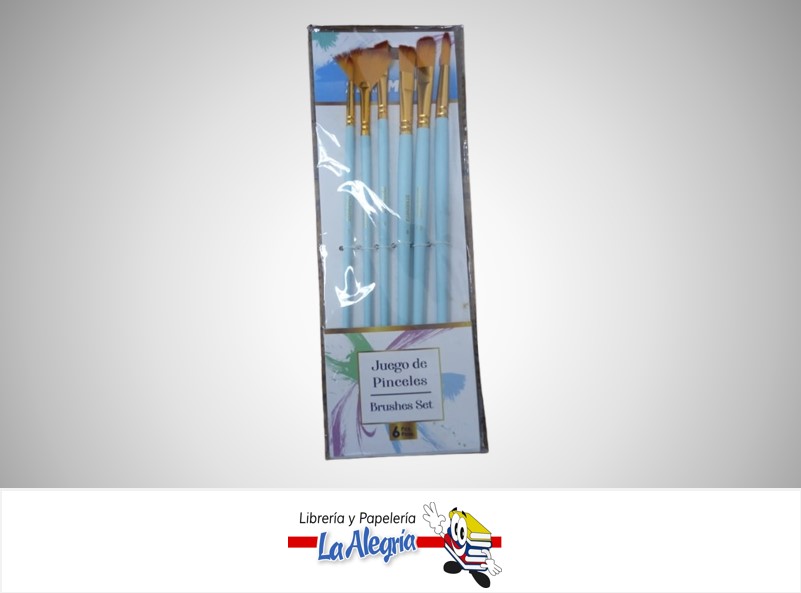 PINCEL SET 6 PZAS STR-2254 MARCA STARMATE