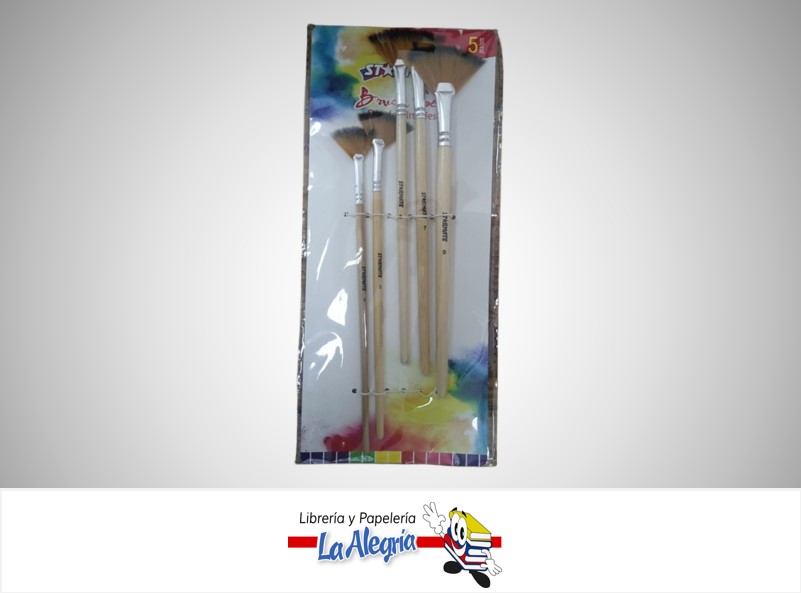 PINCEL SET 5PZAS STR-2259 MARCA STARMATE