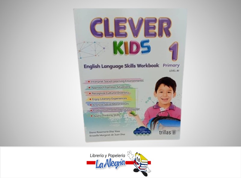 CLEVER KIDS 1 ENGLISH TEMATICA EDUCACION  AUTOR DIAZ, VOSS EDITORIAL TRILLAS