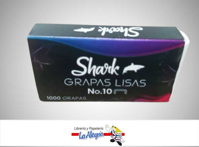 GRAPA LISA N.10 CAJA DE 1000 UND MARCA SHARK