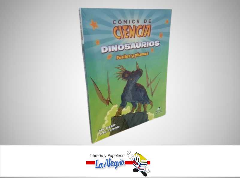 DINOSAURIOS FOSILES Y PLUMAS COMIC DE CIENCIA TEMATICA COMIC AUTOR MK RRED/JOE FLOOD MARCA OCEANO