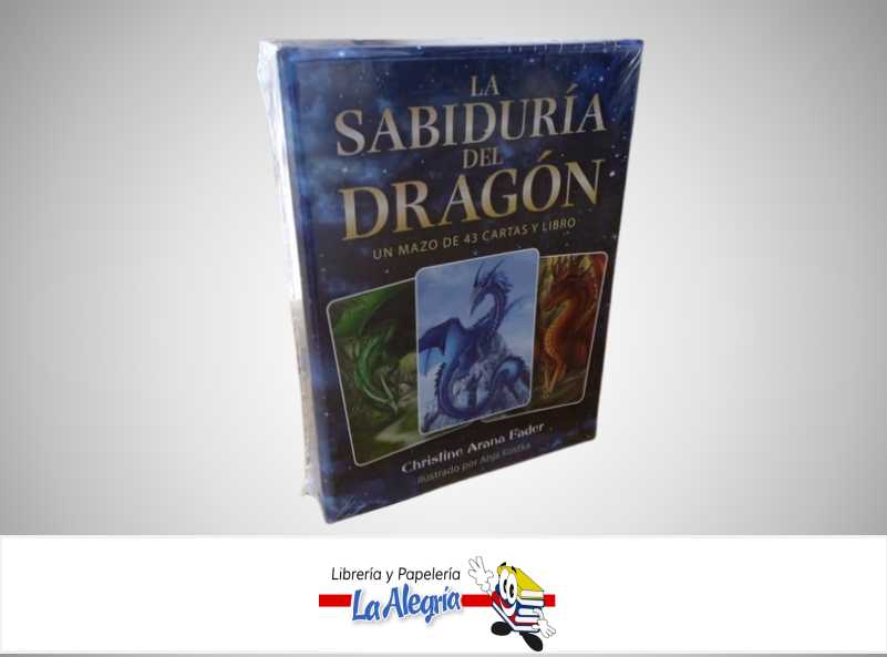 LA SABIDURIA DEL DRAGON + MAZO 43 CARTAS Y LIBRO TEMATICA ESOTERISMO AUTOR CHRISTINE ARANA FADER MARCA INNER TRADITIONS