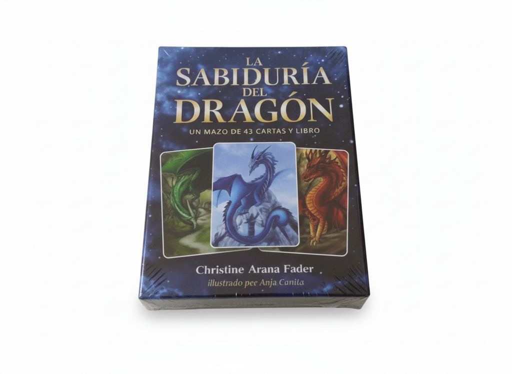 LA SABIDURIA DEL DRAGON + MAZO 43 CARTAS Y LIBRO TEMATICA ESOTERISMO AUTOR CHRISTINE ARANA FADER MARCA INNER TRADITIONS
