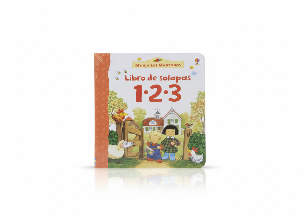 GRANJA LOS MANZANOS LIBRO DE SOLAPAS1.2.3. TEMATICA CUENTO INFANTIL AUTOR USBORNE MARCA USBORNE