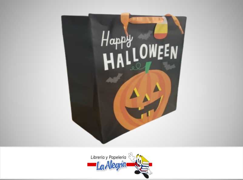 BOLSA DE REGALO HAPPY HALLOWEEN 33X26.5X14.5 CM UND MARCA HALLMARK