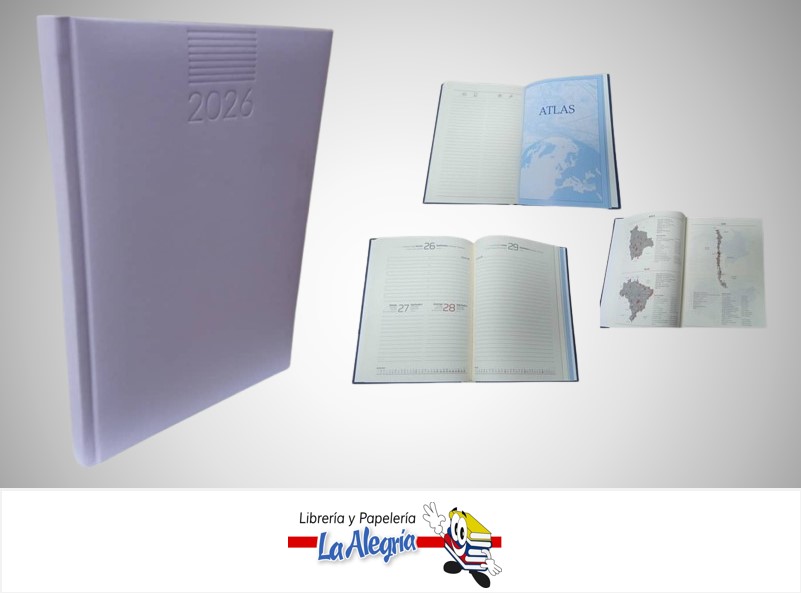 AGENDA 2026 DIARIA POSITANO LILA C-26 MARCA ARTESCO