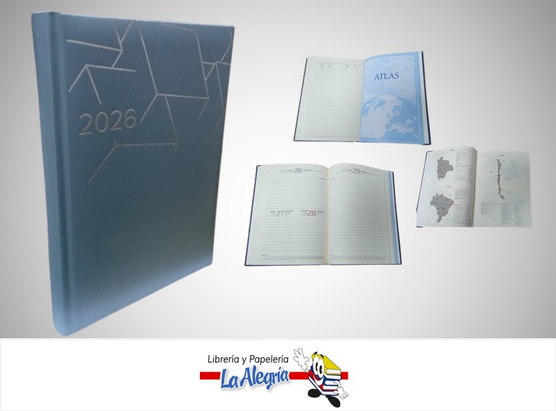 AGENDA 2026 DIARIA LUNA AZUL CLARO C43 MARCA ARTESCO