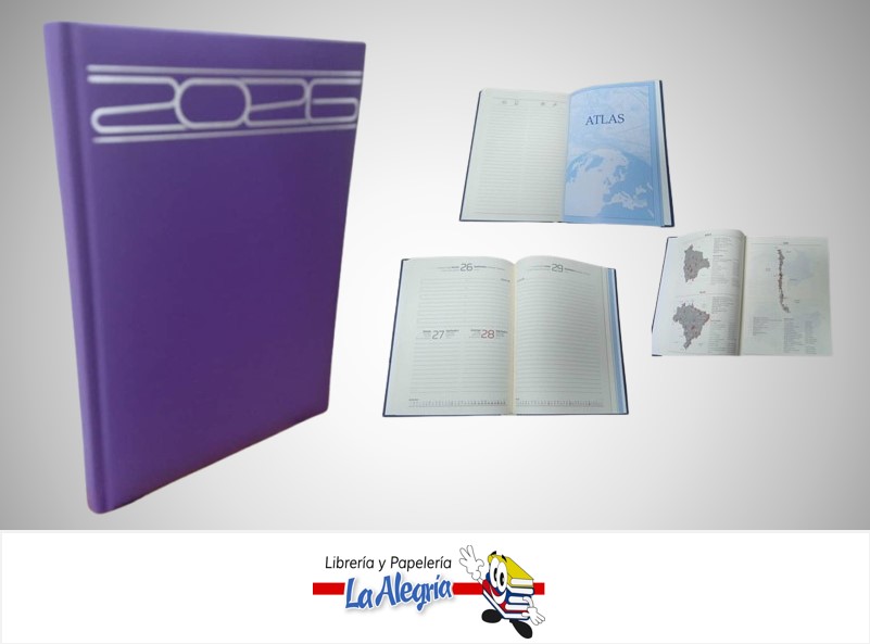 AGENDA 2026 DIARIA POSITANO MORADO C27 MARCA ARTESCO