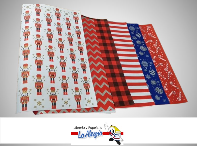 PAPEL DE REGALO NAVIDAD N.1 66X46 CM UND MARCA PAPURRI