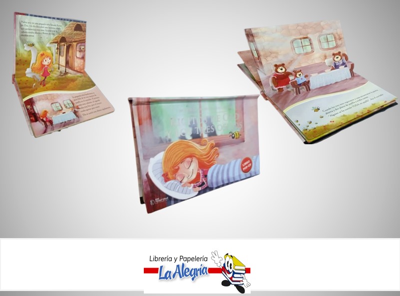 RICITOS DE ORO Y LOS TRES OSITOS MI PRIMER LIBRO POP-UP TEMATICA CUENTO INFANTIL AUTOR ROBERT SOUTHEY MARCA SIN FRONTERAS