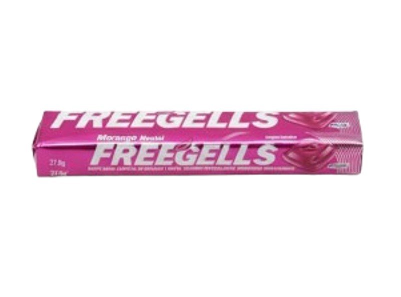 CARAMELOS FREEGELLS FRESA 27.9 GR MARCA RICLAN