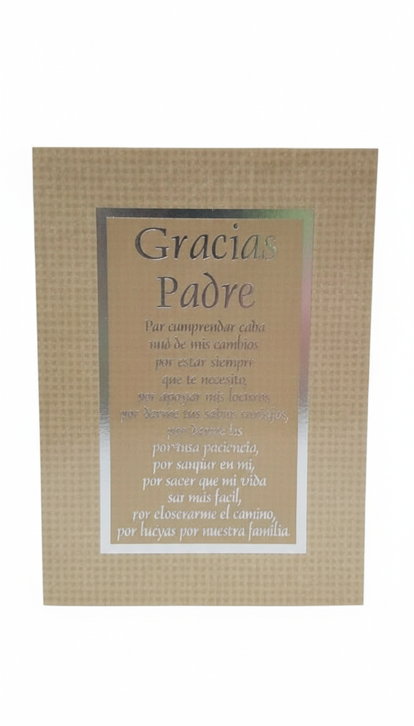 TARJETA DE REGALO PADRE C/SOBRE 22X15.5CM MARCA NICO