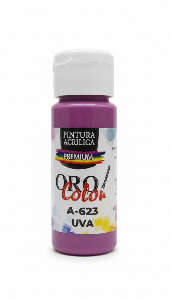 PINTURA ACRILICA 60CC UVA A-623  MARCA ORO COLOR