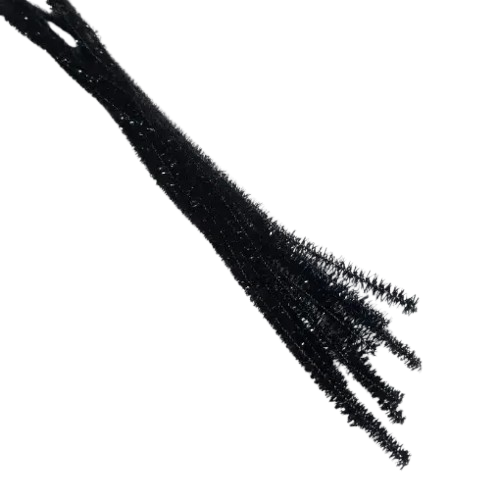CHENIL METALIZADO NEGRO UND MARCA S/M
