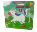 LIBRO DIDACTICO UNICORNIOS 5 PIEZAS REMOVIBLES REF: BK-185 MARCA BRAINY KIDS
