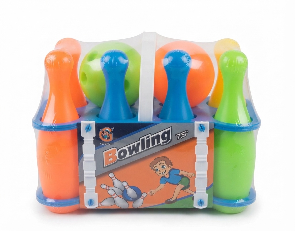 SET DE JUEGO BOWLING 12 PZAS. 7.5" REF: HH-1467659 MARCA YG SPORT