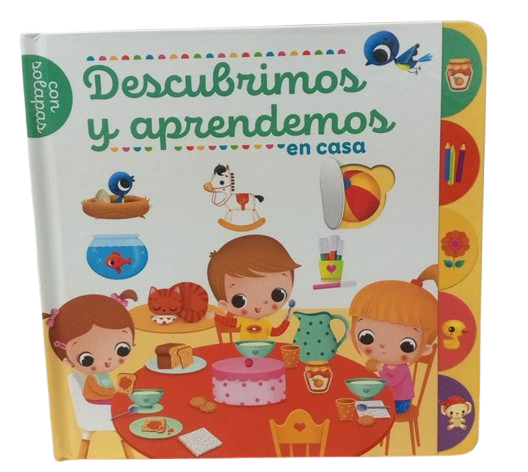 LIBRO DIDACTICO DESCUBRIMOS Y APRENDEMOS EN CASA CON SOLAPAS REF: LIST-693 MARCA SCHOOL FUN